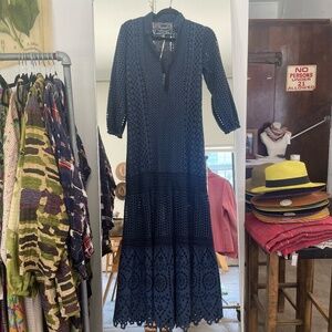 Temptation Positano Adda Maxi Dress in Navy